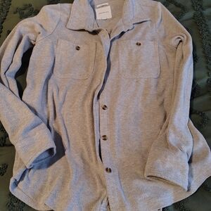 Thread & Supply Light Gray Relaxed Fit Shirt
